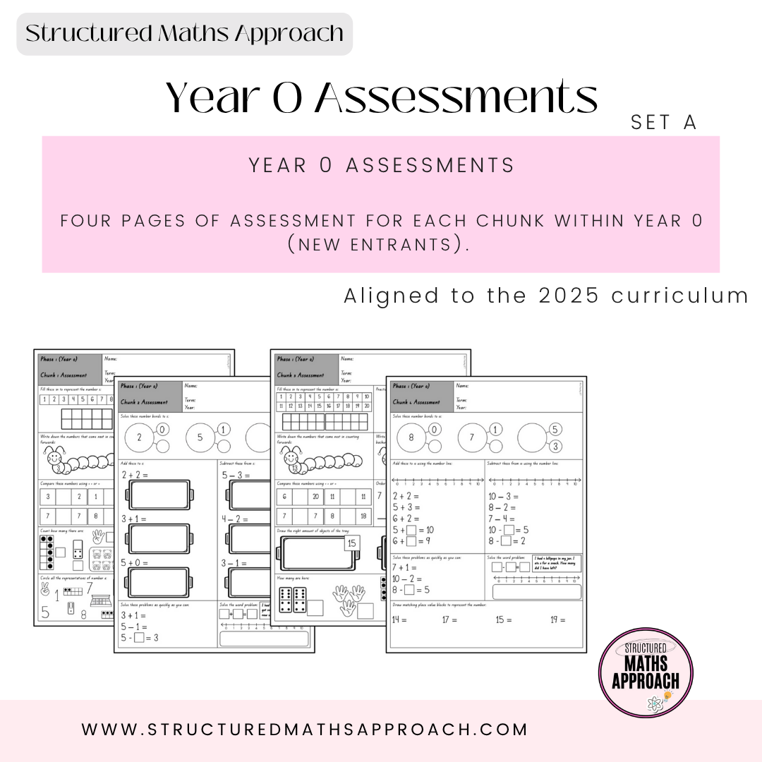 Year 0 Structured Maths Approach Assessment - SET A