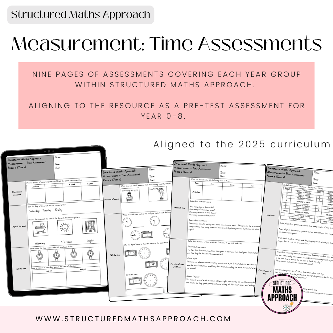 Structured Maths Approach Measurement-Time Assessments