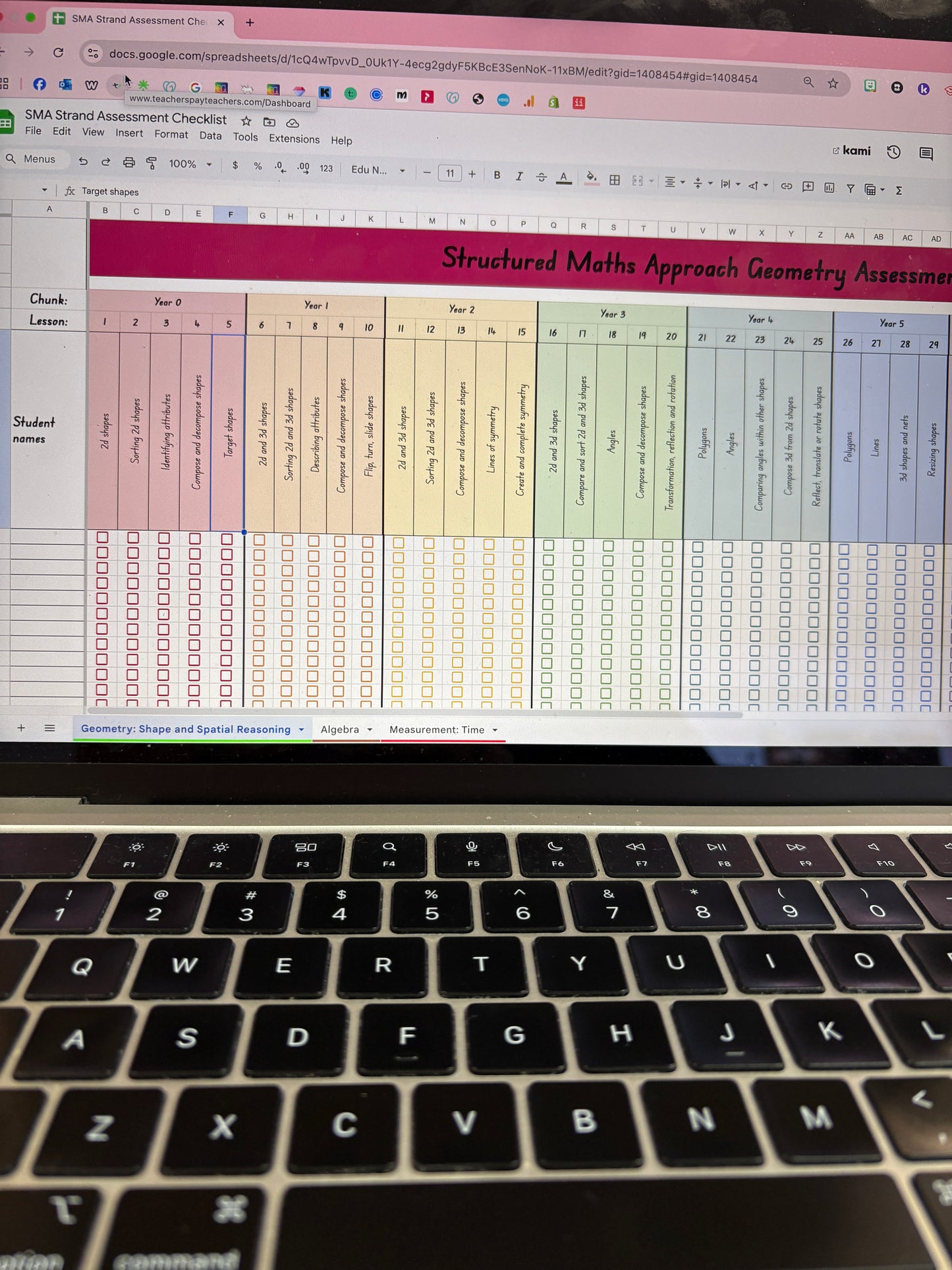 Structured Maths Approach Strand Assessment Tracker