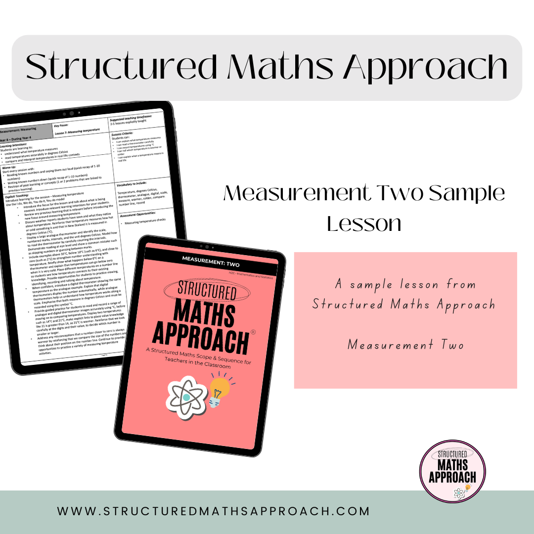 Structured Maths Approach Measurement Two - SAMPLE PACK LESSON