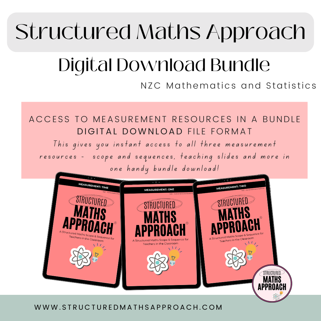 Structured Maths Approach Measurement DIGITAL BUNDLE *NZC - Mathematics and Statistics