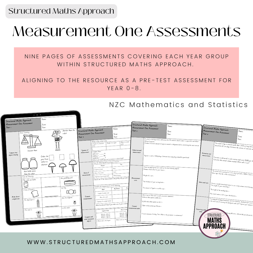 Structured Maths Approach Measurement One Assessments