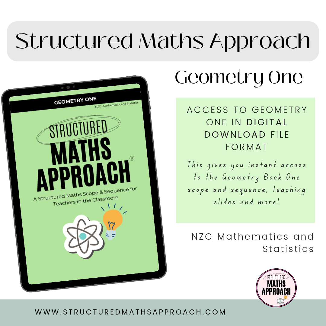 Structured Maths Approach Geometry One - DIGITAL *NZC - Mathematics and Statistics