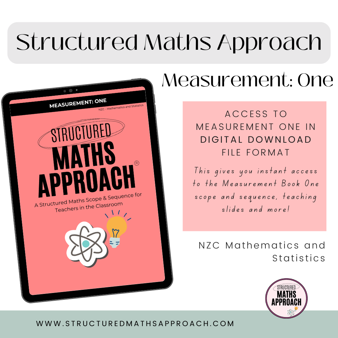 Structured Maths Approach Measurement One - DIGITAL *NZC - Mathematics and Statistics