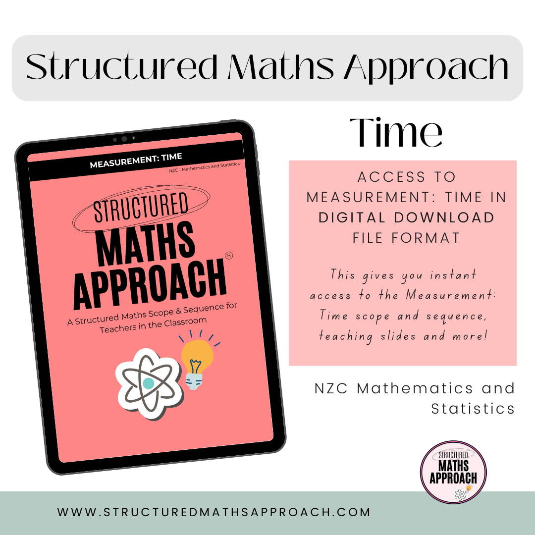 Structured Maths Approach Measurement: Time - DIGITAL *NZC Mathematics and Statistics