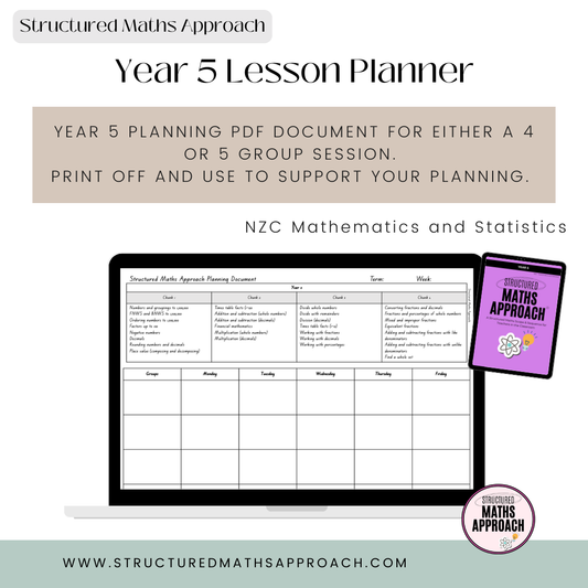 Year 5 Structured Maths Approach Planning Document
