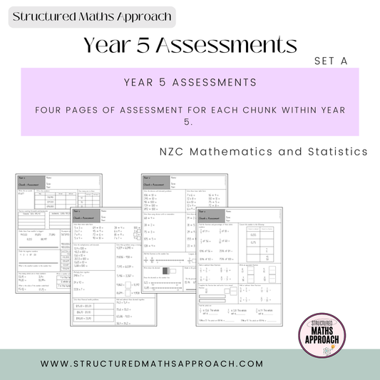 Year 5 Structured Maths Approach Assessment - SET A