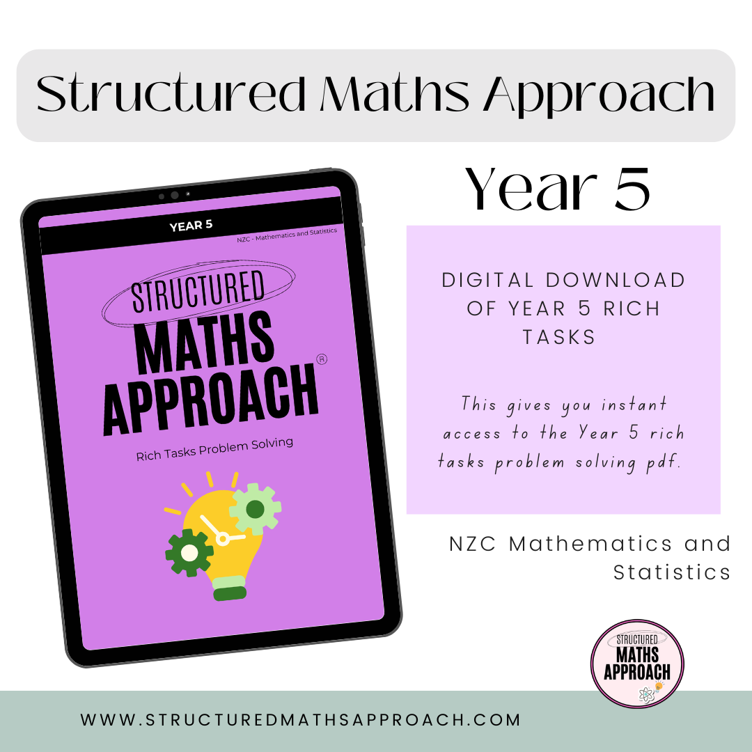 Rich Math Task Book Structured Maths Approach Rich Tasks - Year 5