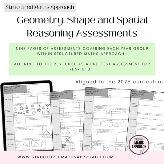 Structured Maths Approach Geometry: Shape and Spatial Reasoning Assessments