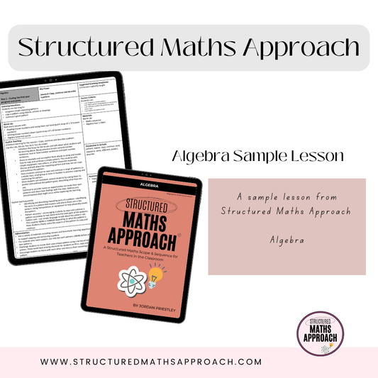 Structured Maths Approach Algebra - SAMPLE PACK LESSON