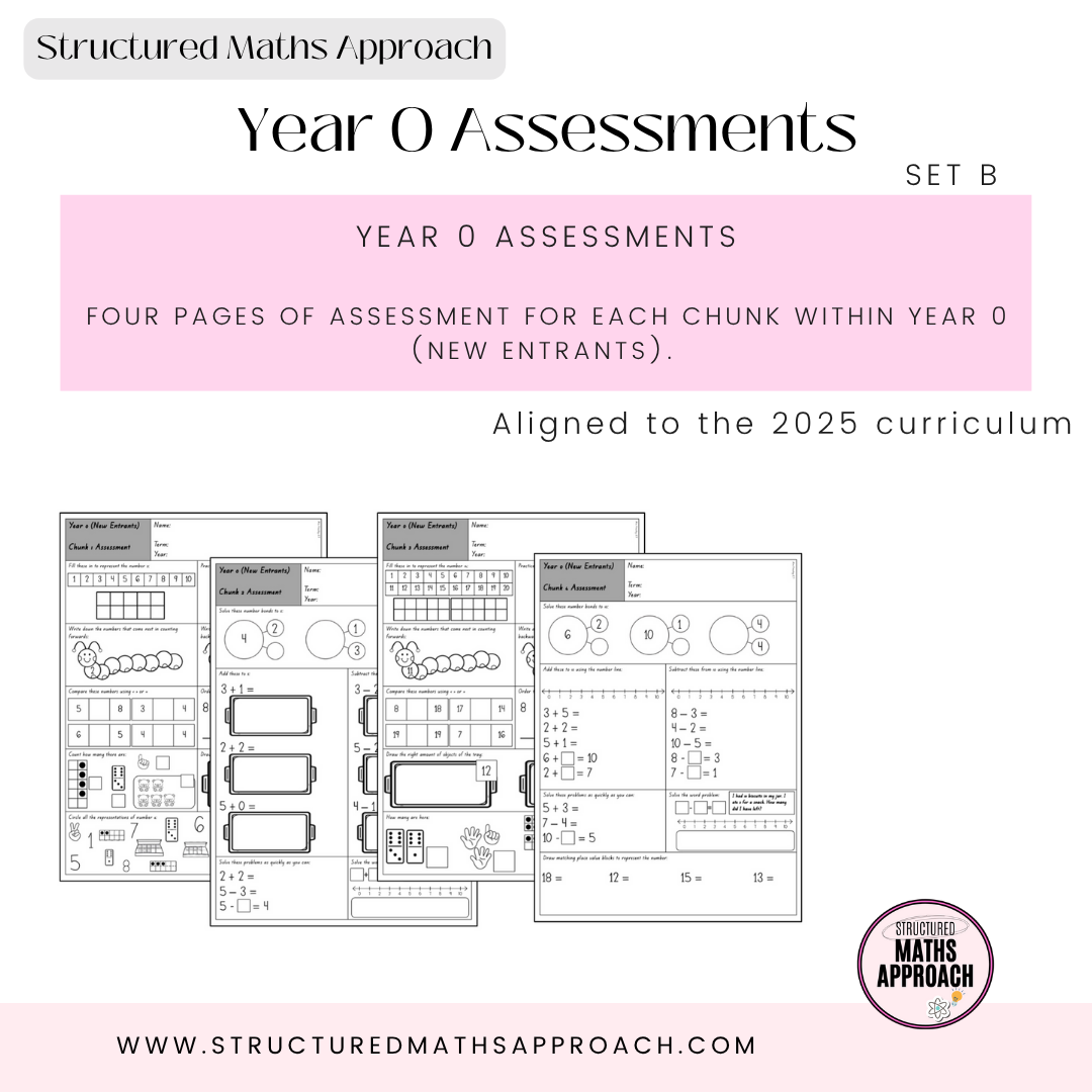 Year 0 Structured Maths Approach Assessments - SET B