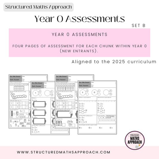 Year 0 Structured Maths Approach Assessments - SET B