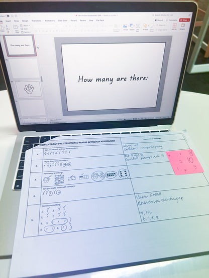 New Entrant Pre Structured Maths Approach Assessment