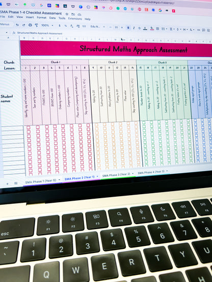 Structured Maths Approach Assessment Tracker