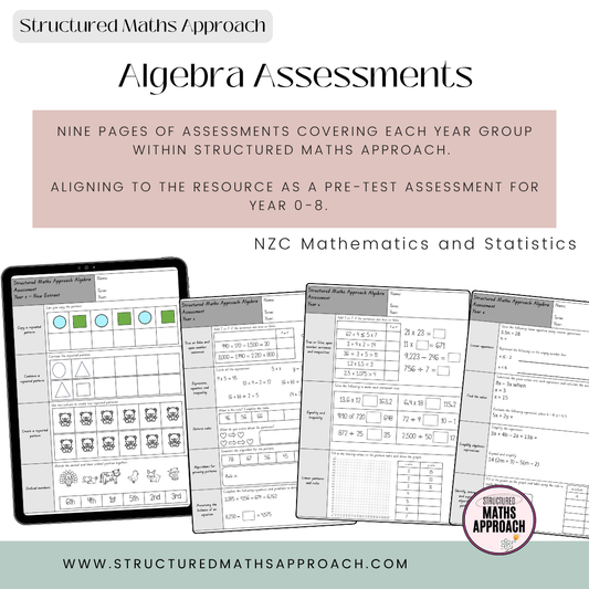 Structured Maths Approach Algebra Assessments