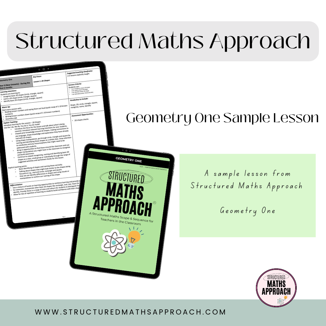 Structured Maths Approach Geometry One - SAMPLE PACK LESSON