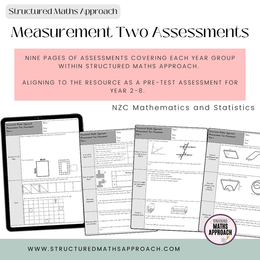 Structured Maths Approach Measurement Two Assessments