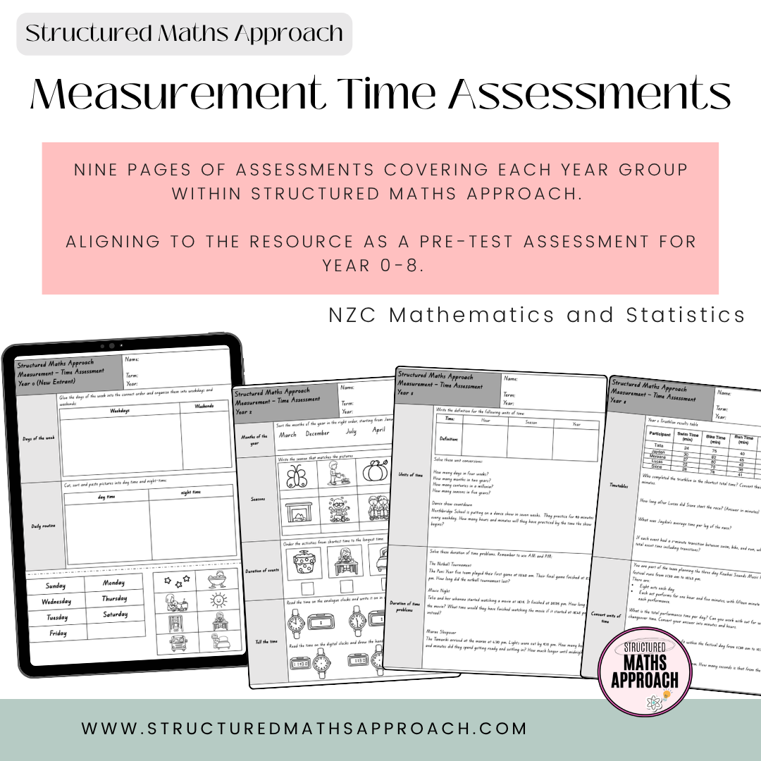 Structured Maths Approach Measurement-Time Assessments