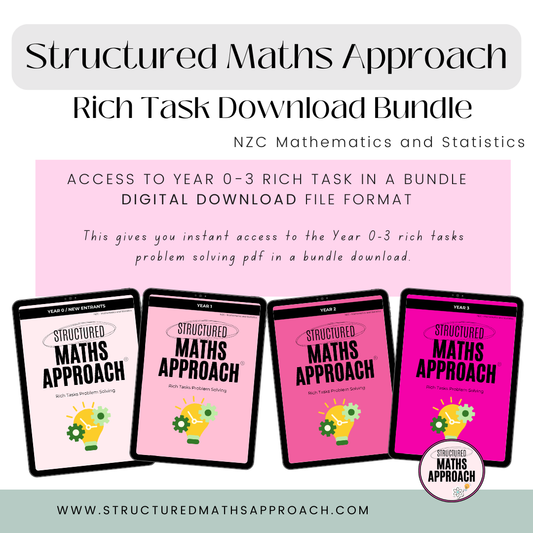 Structured Maths Approach Rich Tasks - Year 0-3 Bundle