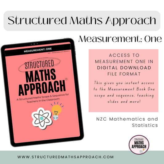 Structured Maths Approach Measurement One - DIGITAL *NZC - Mathematics and Statistics