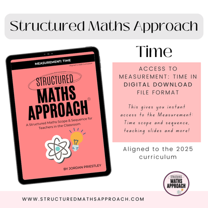 Structured Maths Approach Measurement: Time - DIGITAL *Aligned to 2025 Curriculum