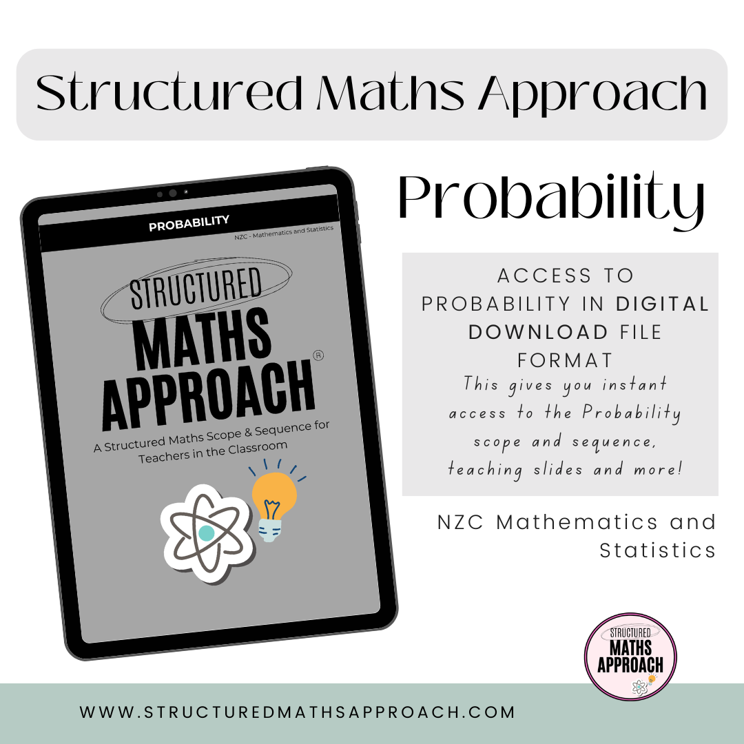 Structured Maths Approach Probability - DIGITAL *NZC - Mathematics and Statistics