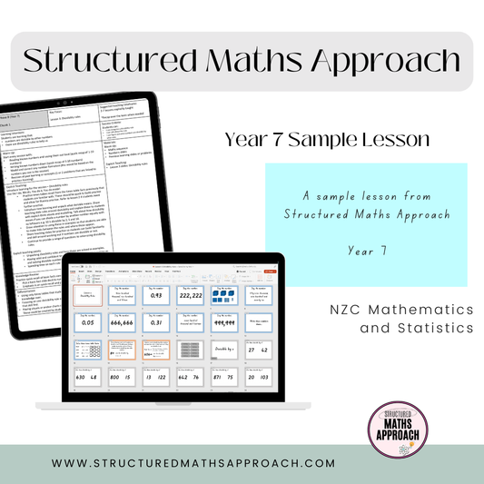 Year 7 SAMPLE LESSON *NZC - Mathematics and Statistics