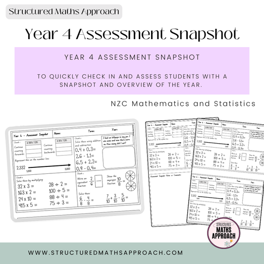 Year 4 Structured Maths Approach Assessment Snapshot