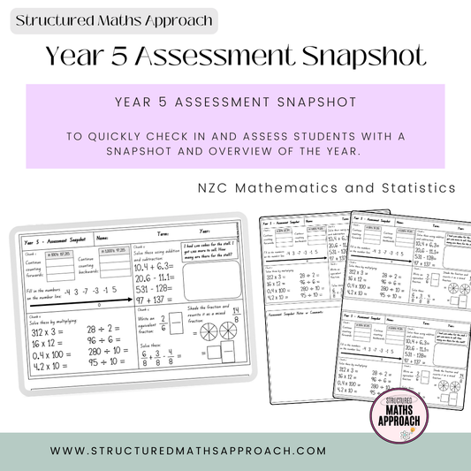 Year 5 Structured Maths Approach Assessment Snapshots