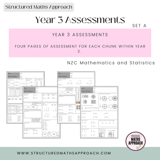 Year 3 Structured Maths Approach Assessment - SET A