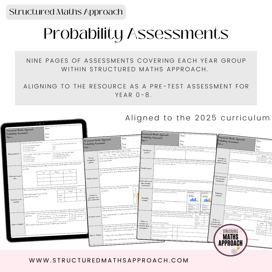 Structured Maths Approach Probability Assessments