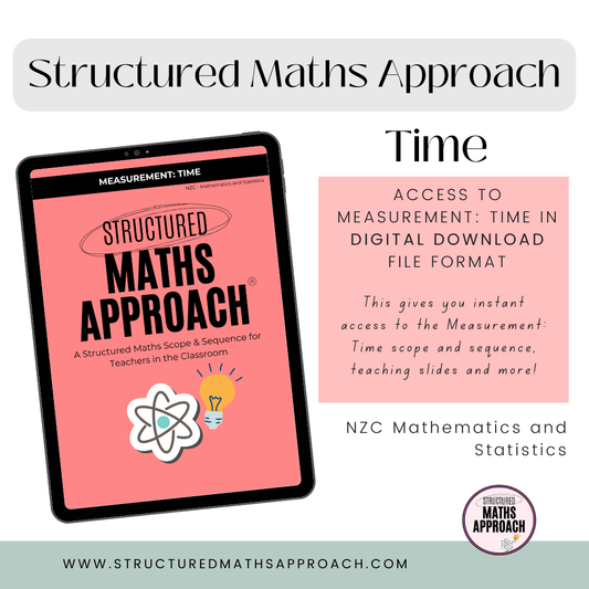 Structured Maths Approach Measurement: Time - DIGITAL *NZC Mathematics and Statistics