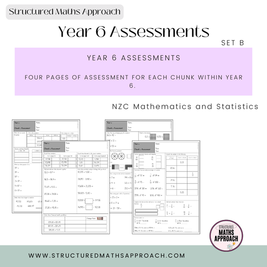Year 6 Structured Maths Approach Assessments - SET B