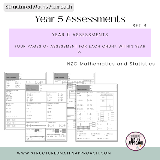 Year 5 Structured Maths Approach Assessments - SET B